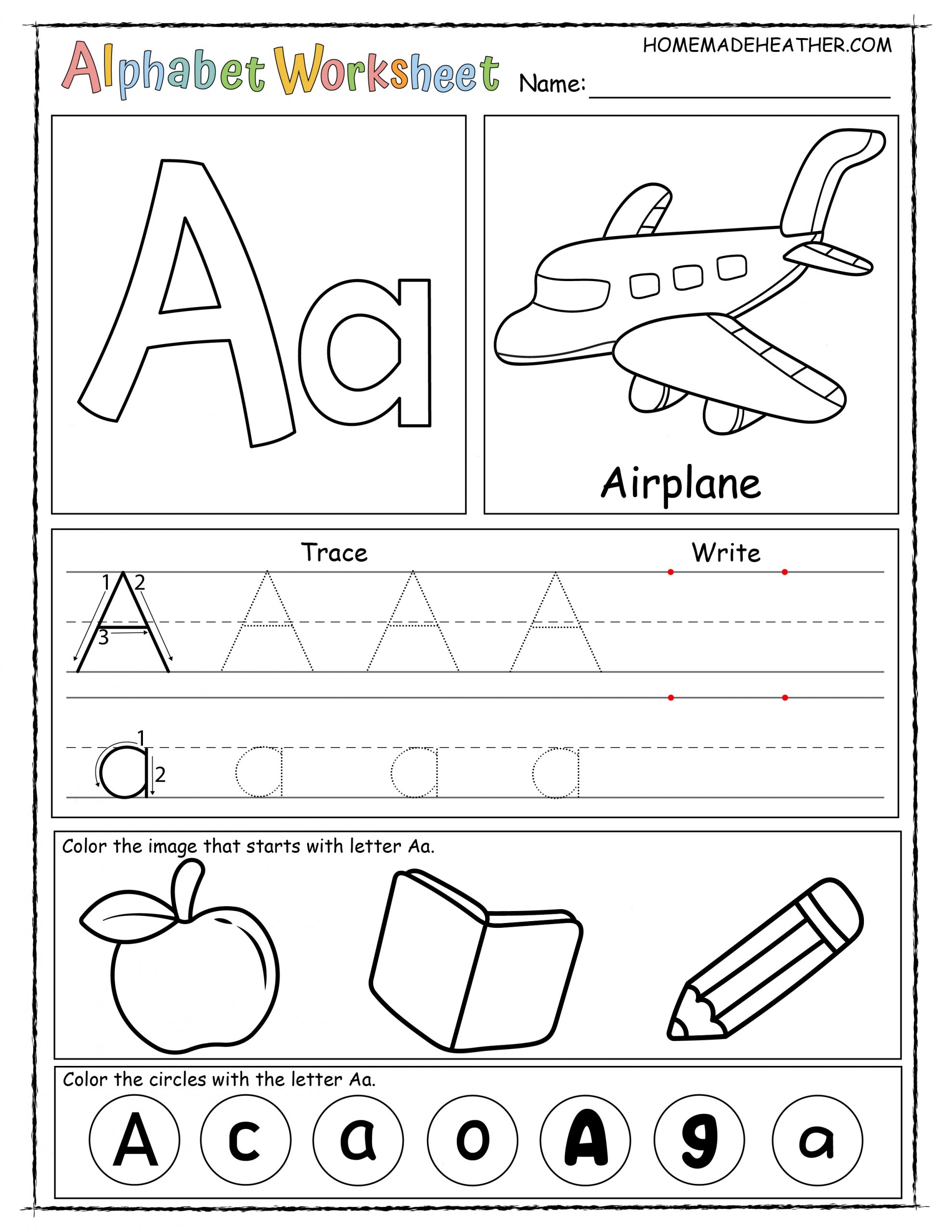 free alphabet printables worksheets