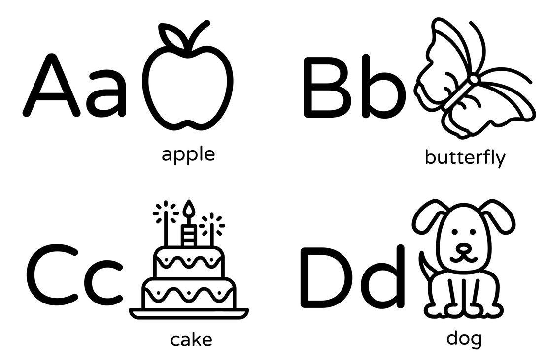 alphabet printable coloring pages