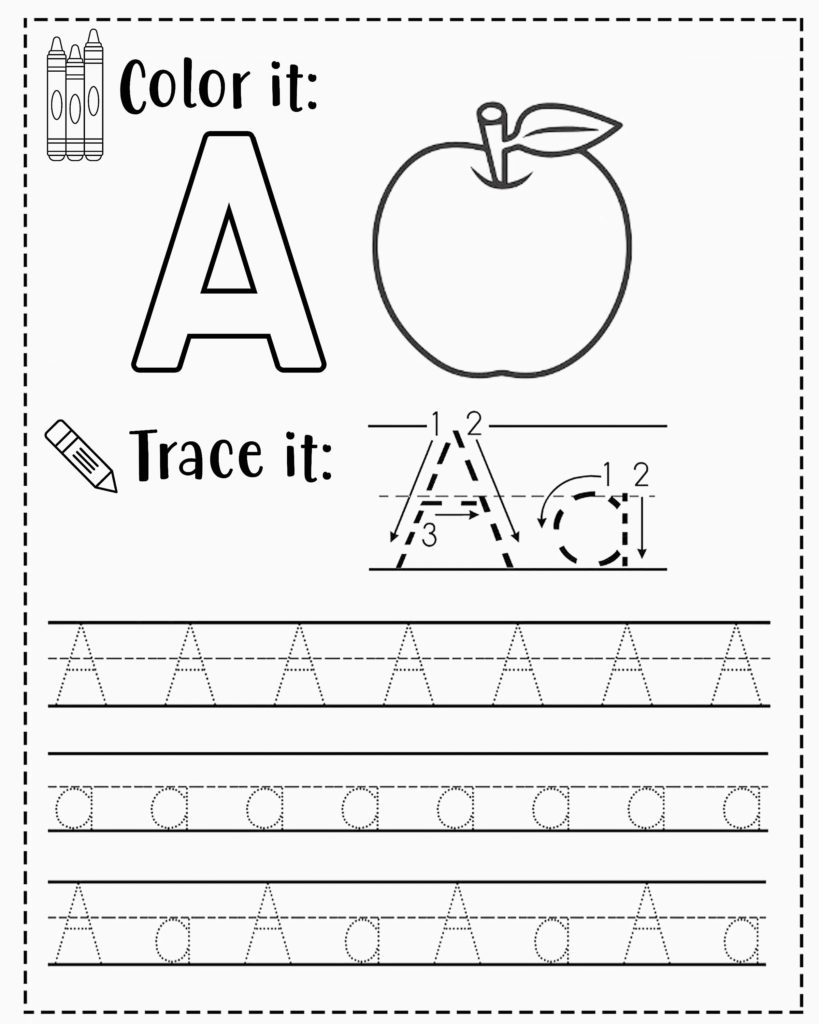 free printable alphabet tracing sheets