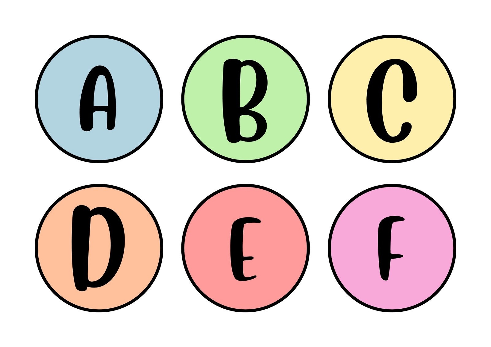 large printable letters of the alphabet
