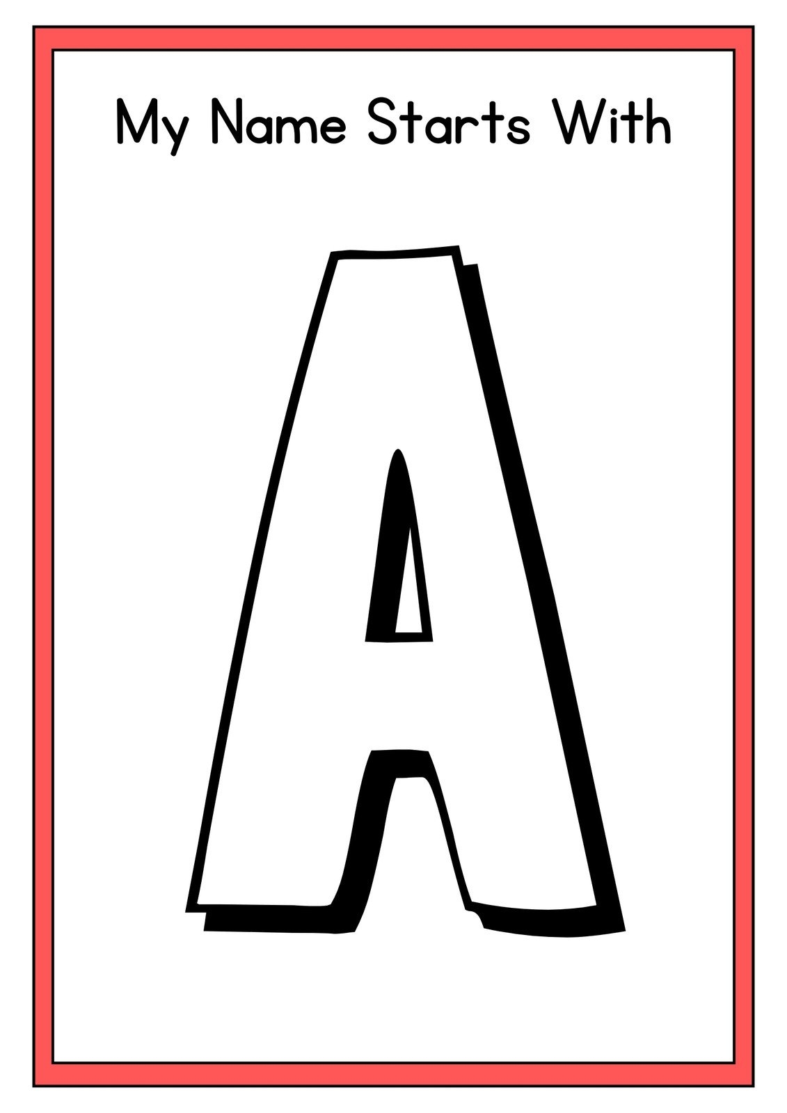 a4 size printable alphabet letters