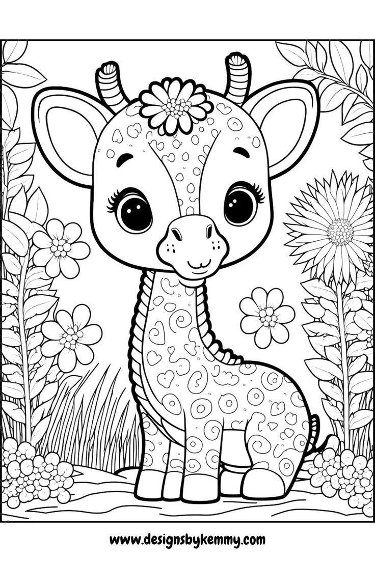 cute cartoon animals coloring pages