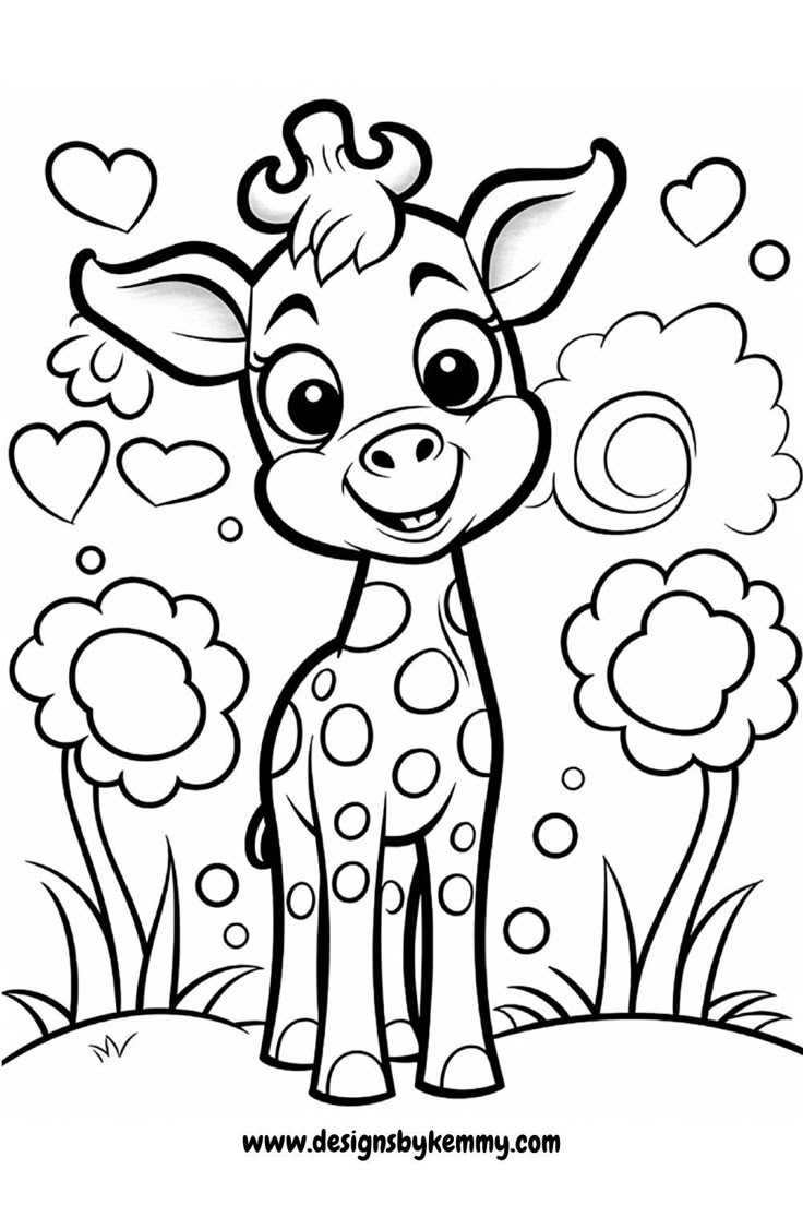 Free Animal Coloring Page Cute Animals Coloring Pages Designs By Kemmy
