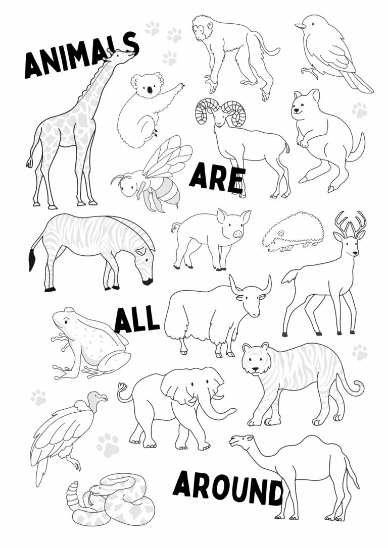 Free Animals Coloring Pages Printable
