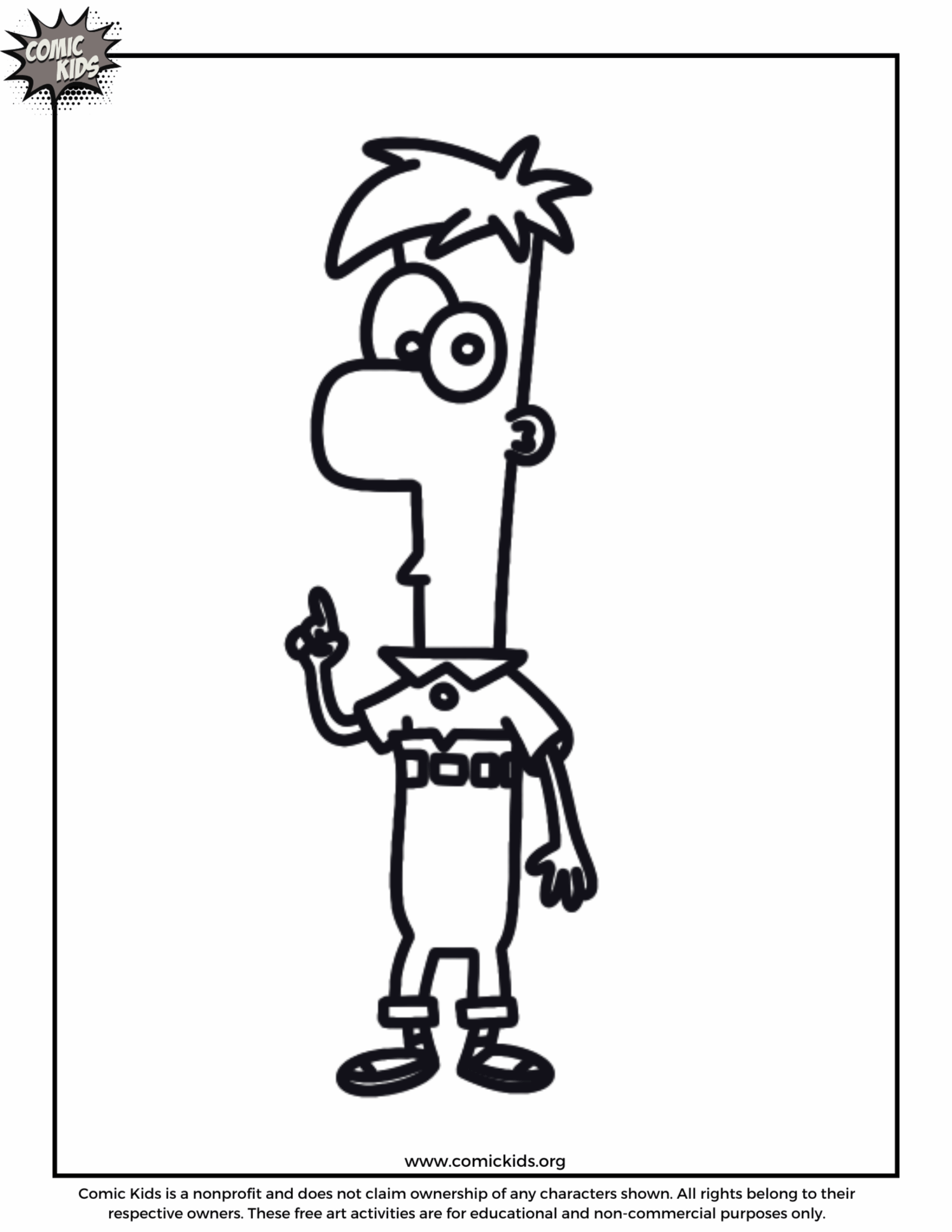 Free Cartoon Coloring Pages And Free Drawing Pages For Kids Comic Kids