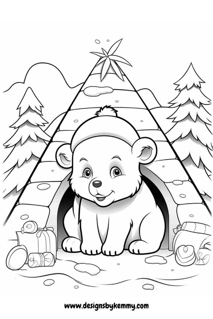 christmas coloring pages animals