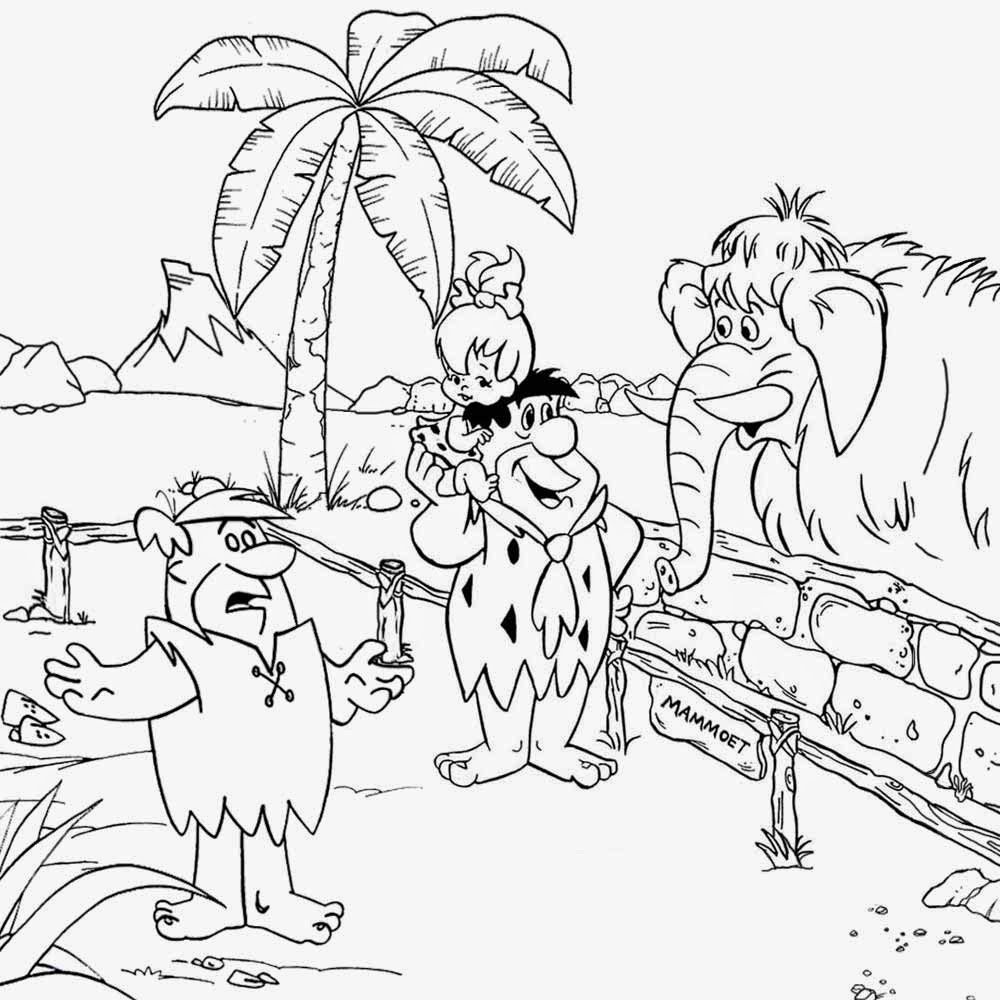 Free Coloring Pages Printable Pictures To Color Kids Drawing Ideas Flintstones Coloring Stone Age Cartoon Caveman Drawings For Teenagers