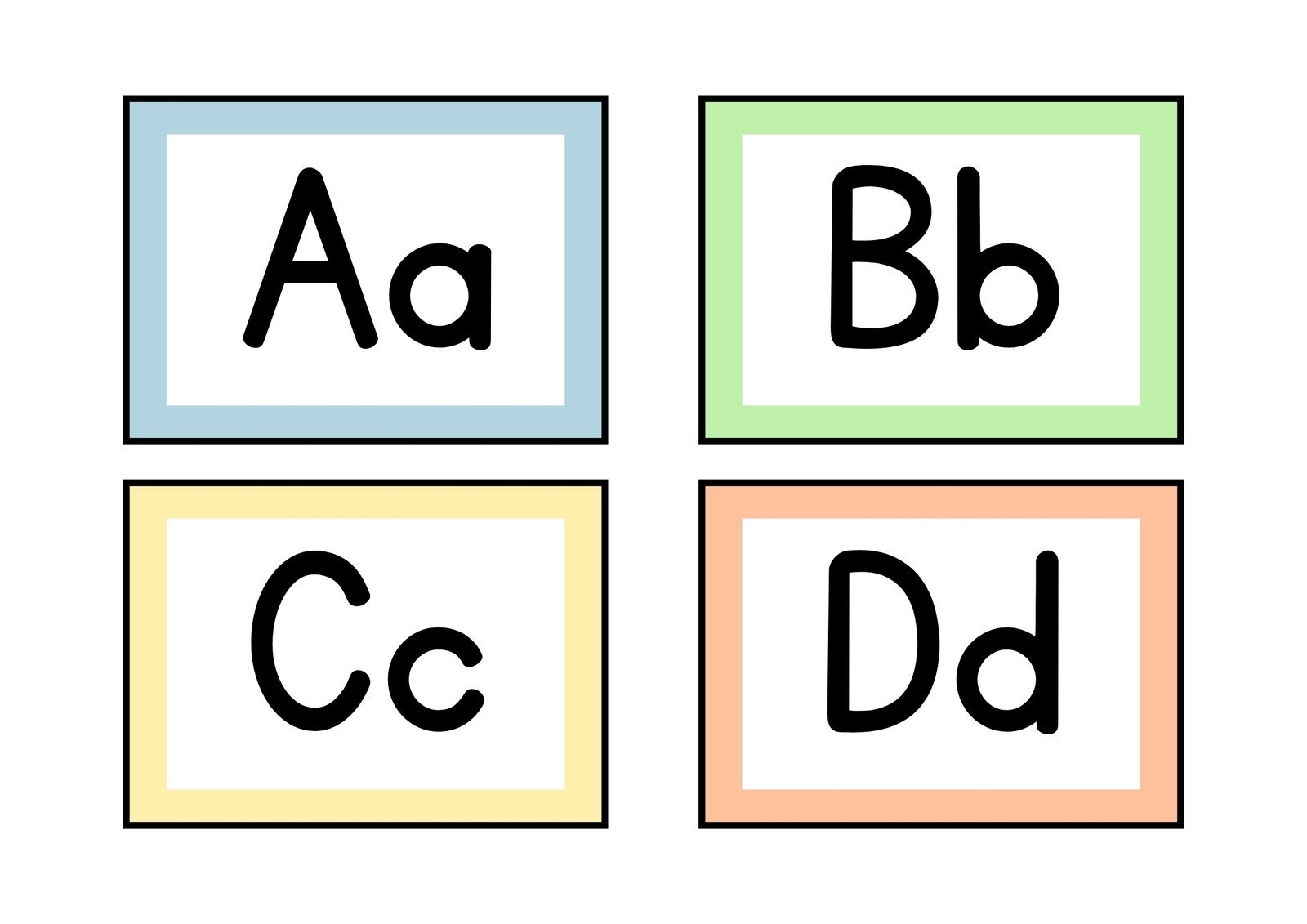 alphabet cards printable