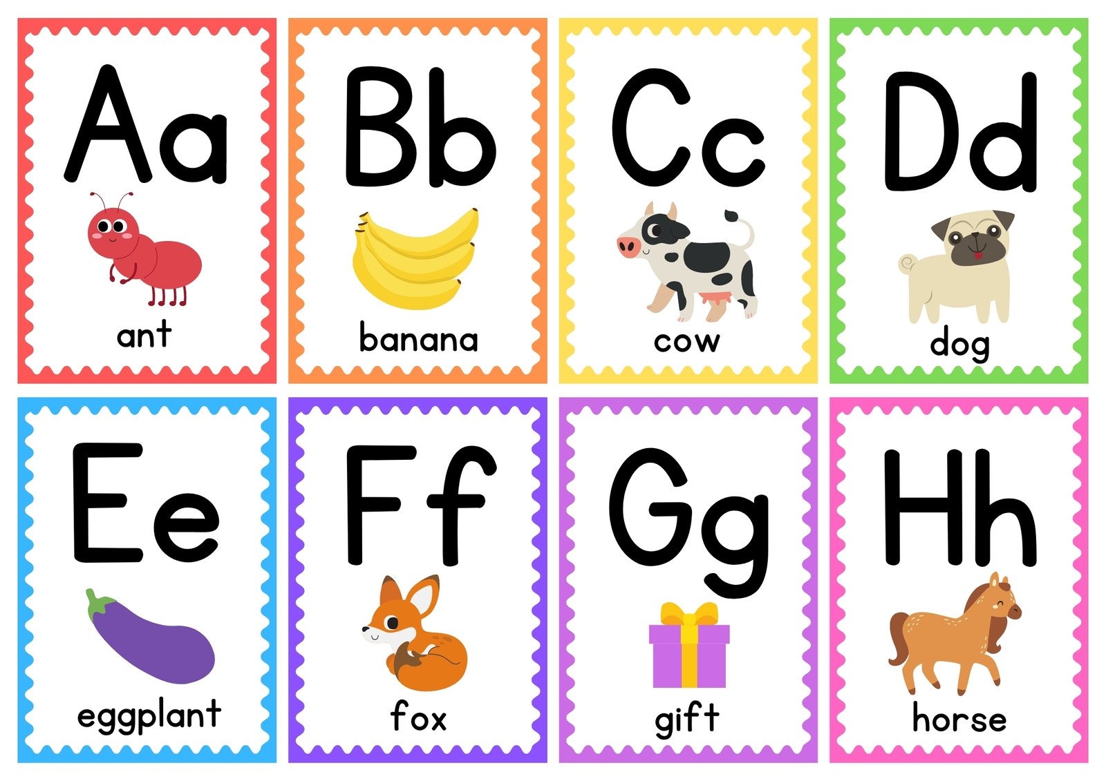 alphabet poster printable free