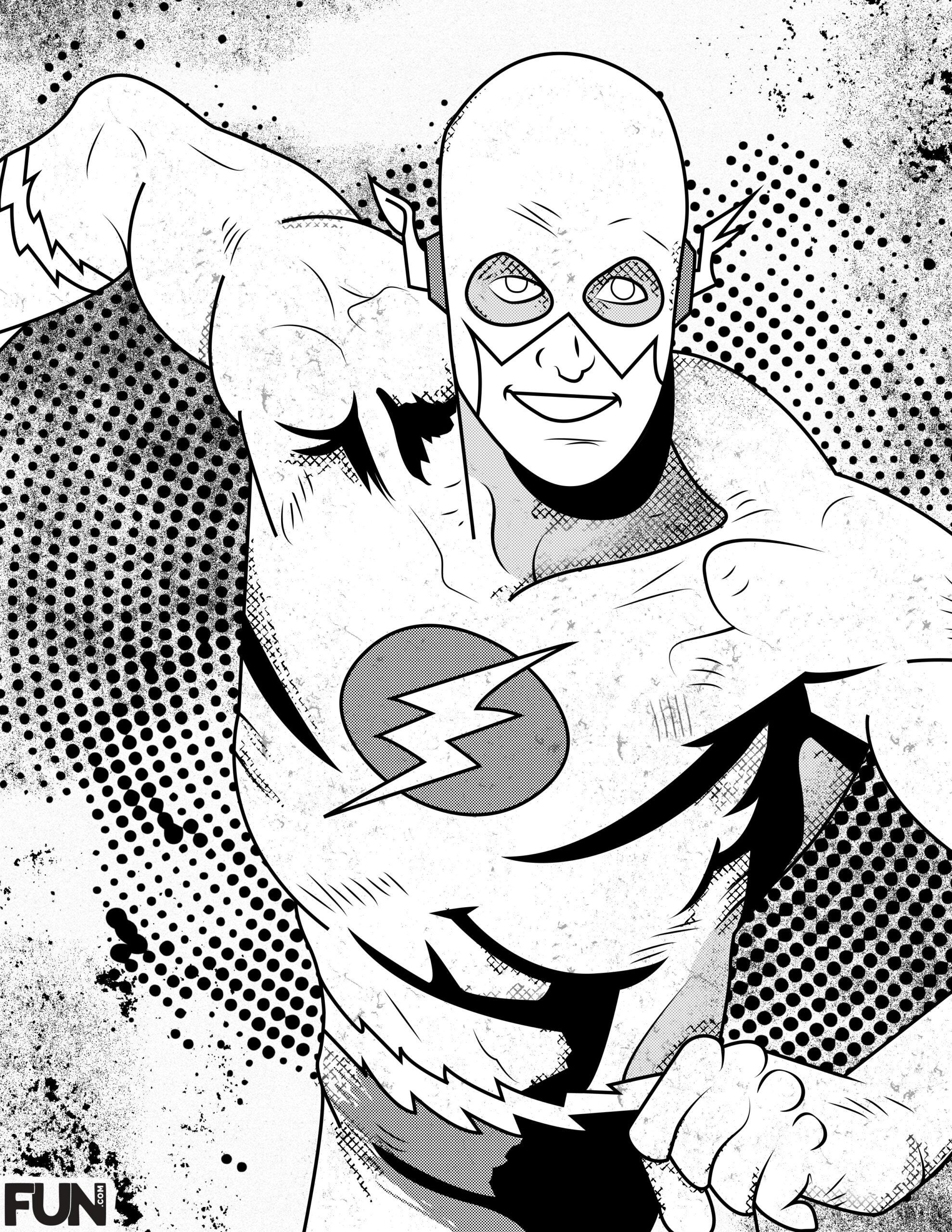 Free DC Comics Coloring Pages Printables FUN Blog