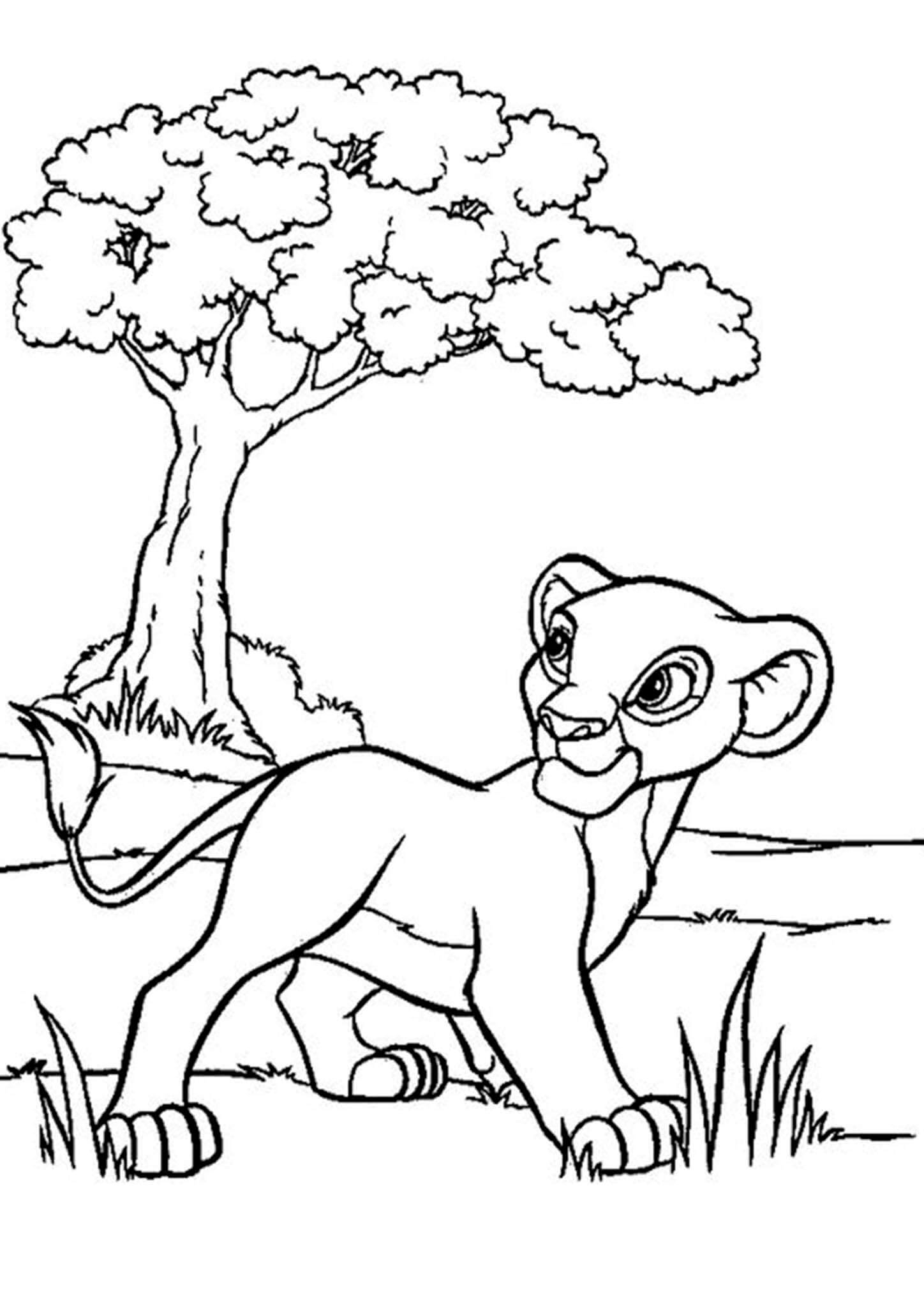 Free Easy To Print Lion King Coloring Pages Tulamama