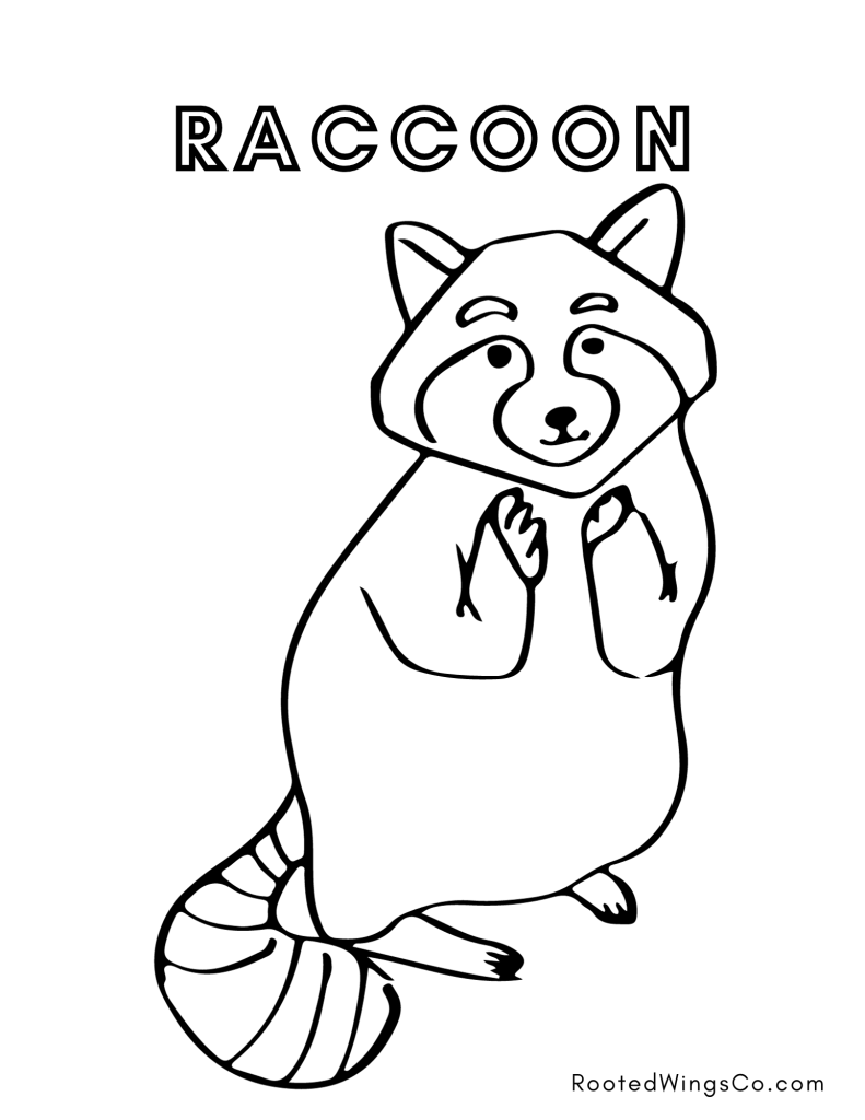 fall animal coloring pages