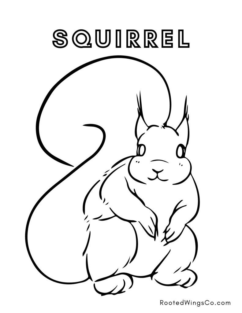 Free Fall Animal Coloring Pages Rooted Wings Co