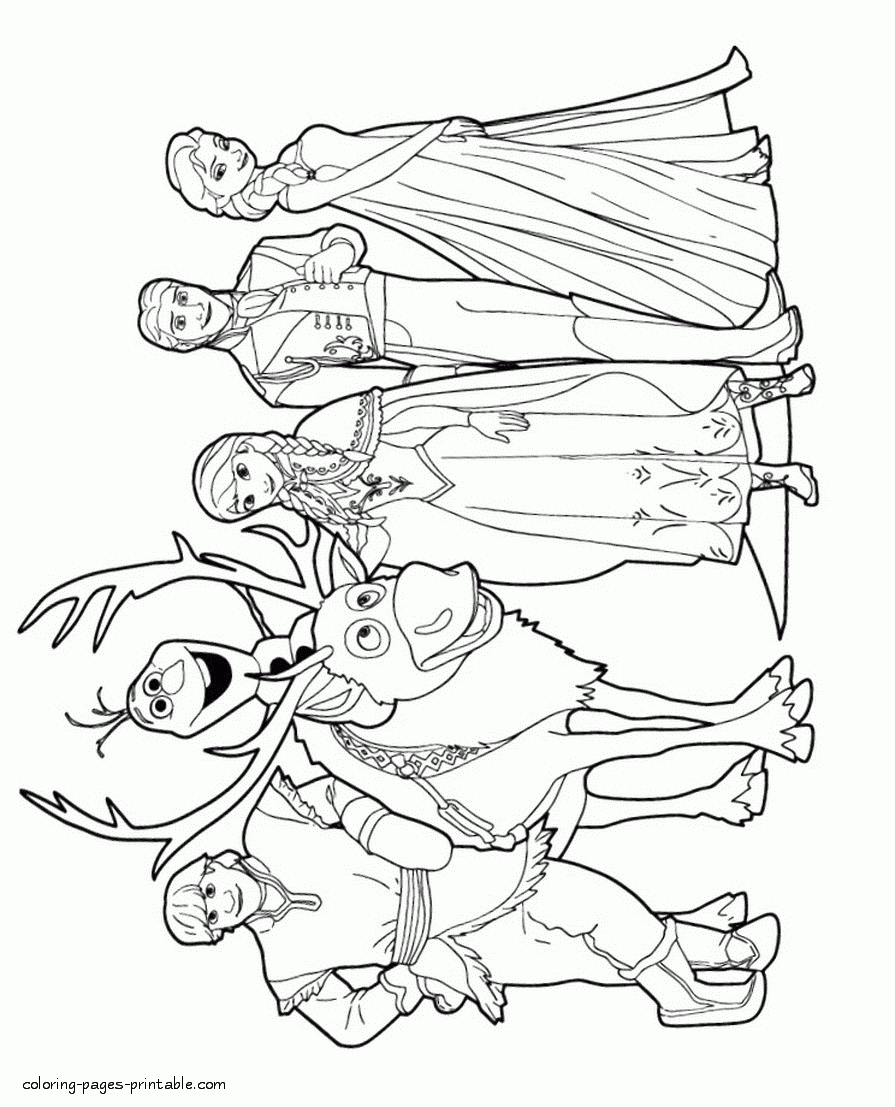 Free Frozen Coloring Pages COLORING PAGES PRINTABLE COM