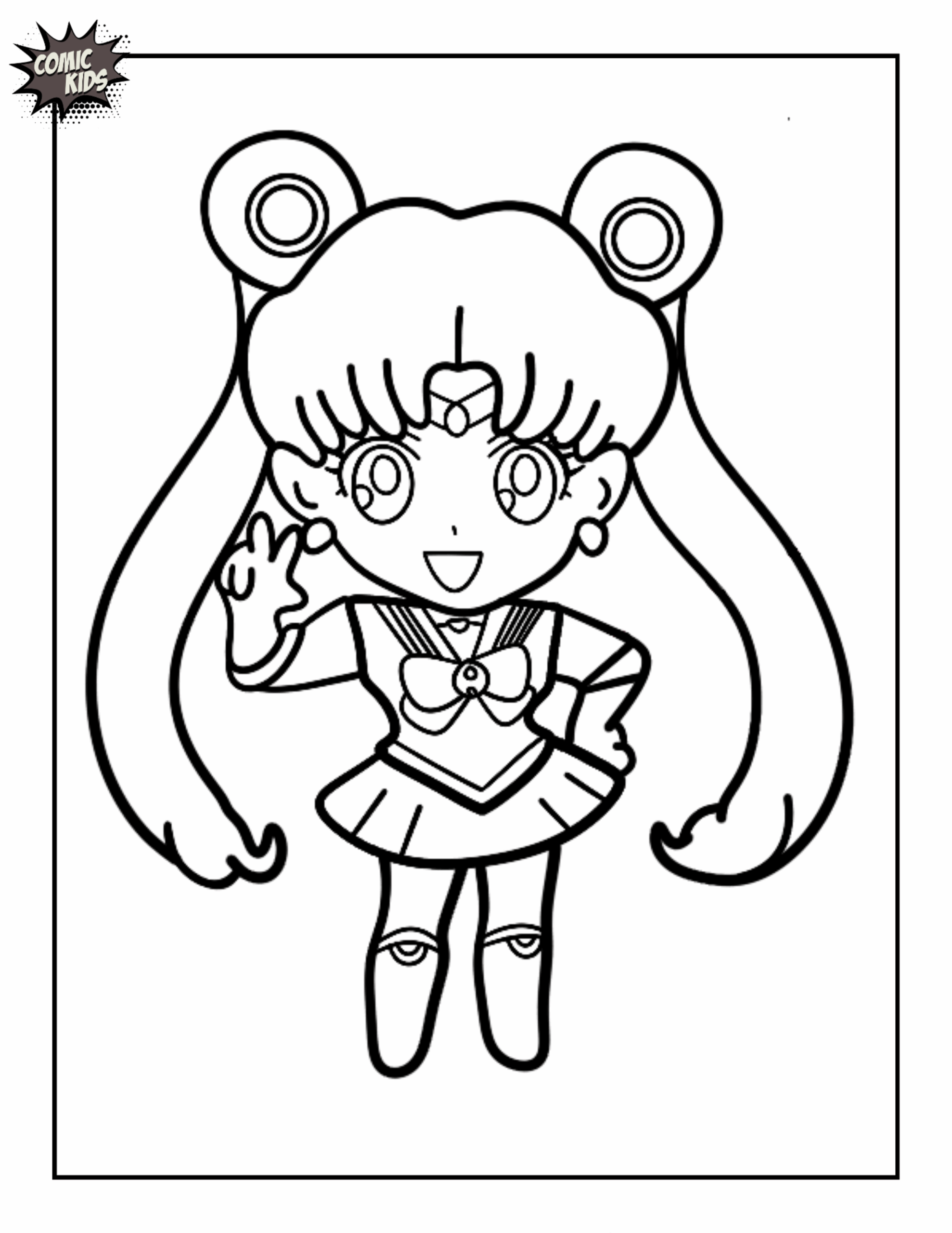 coloring pages of chibi anime