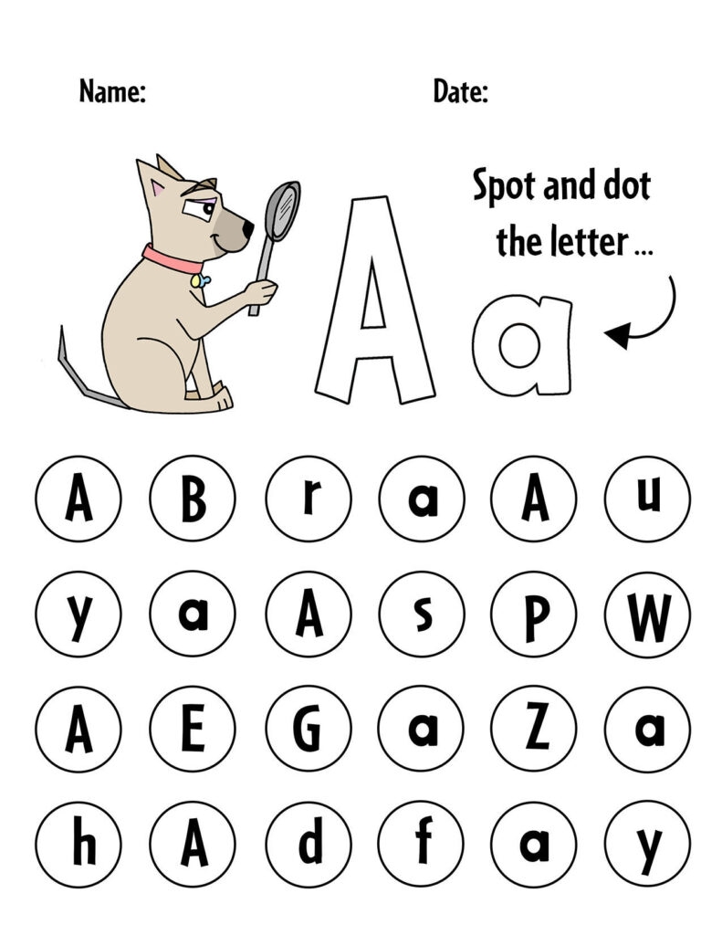 alphabet recognition printables