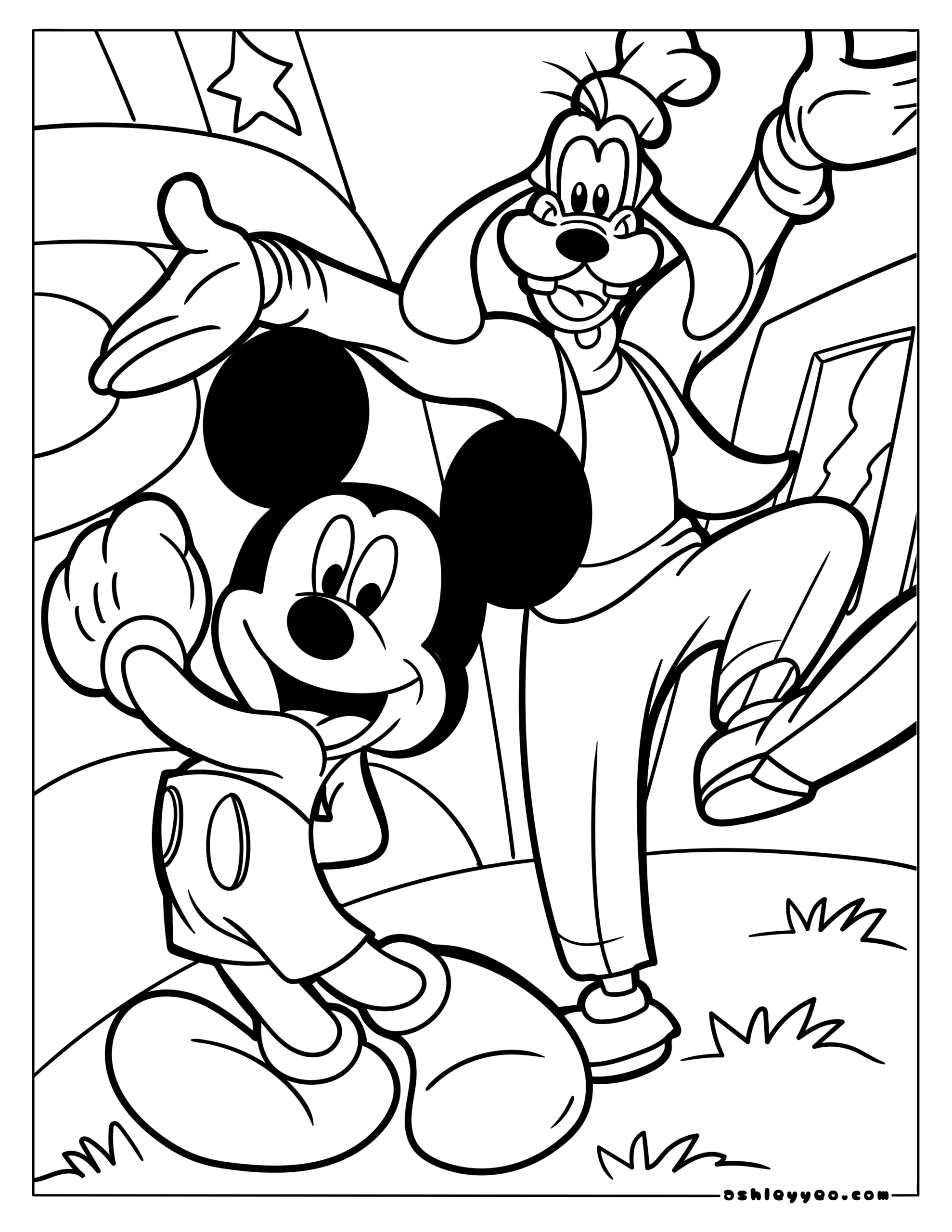 disney characters coloring pages