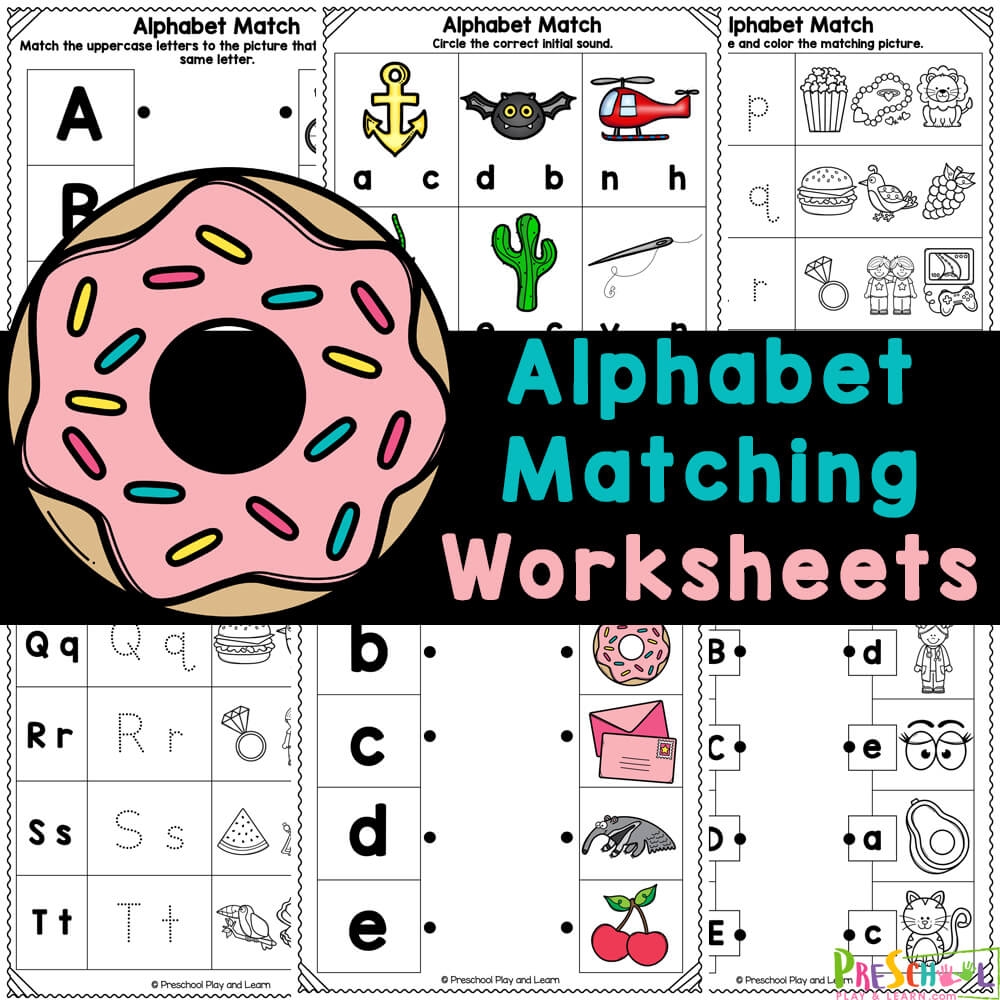 alphabet matching printable