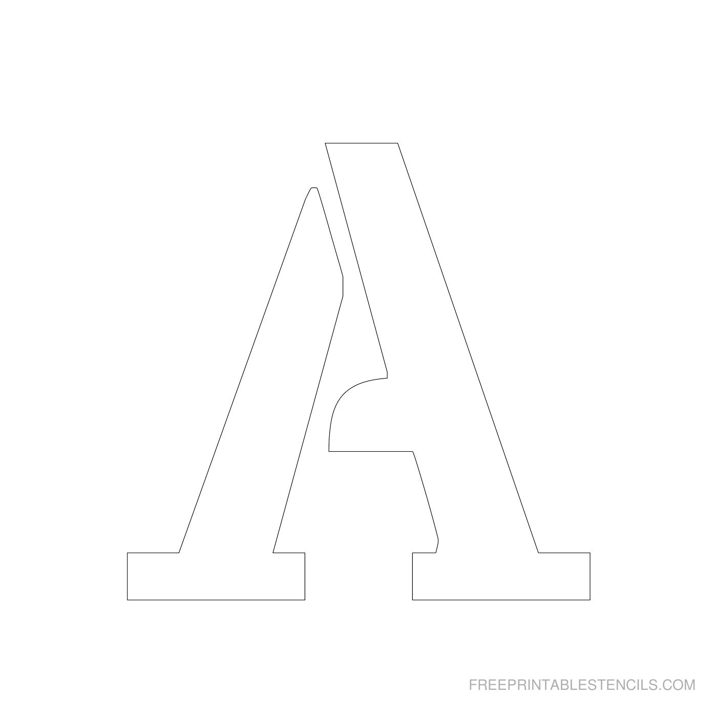 Free Printable 4 Inch Letter Stencils A Z Worksheets Library