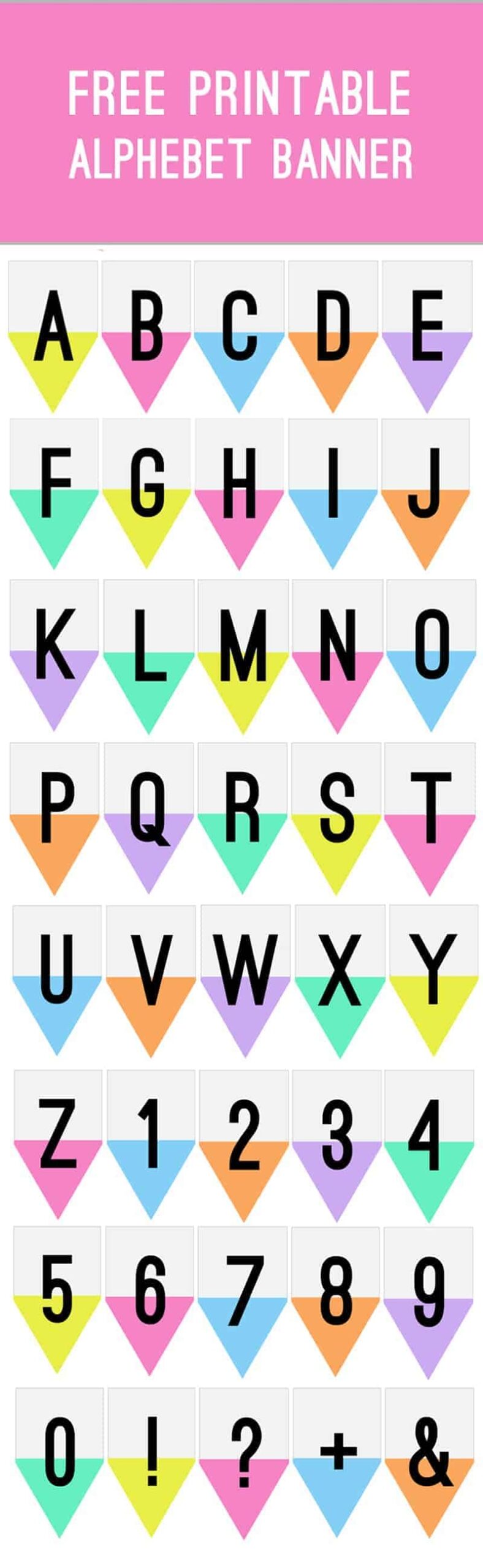 free printable alphabet letters for banners
