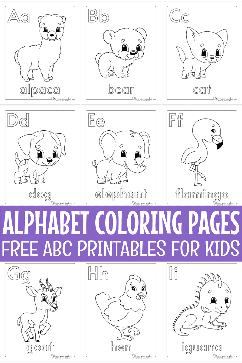 Free Printable Alphabet Coloring Pages For Kids Free Printable Alphabet Coloring Pages For Kids