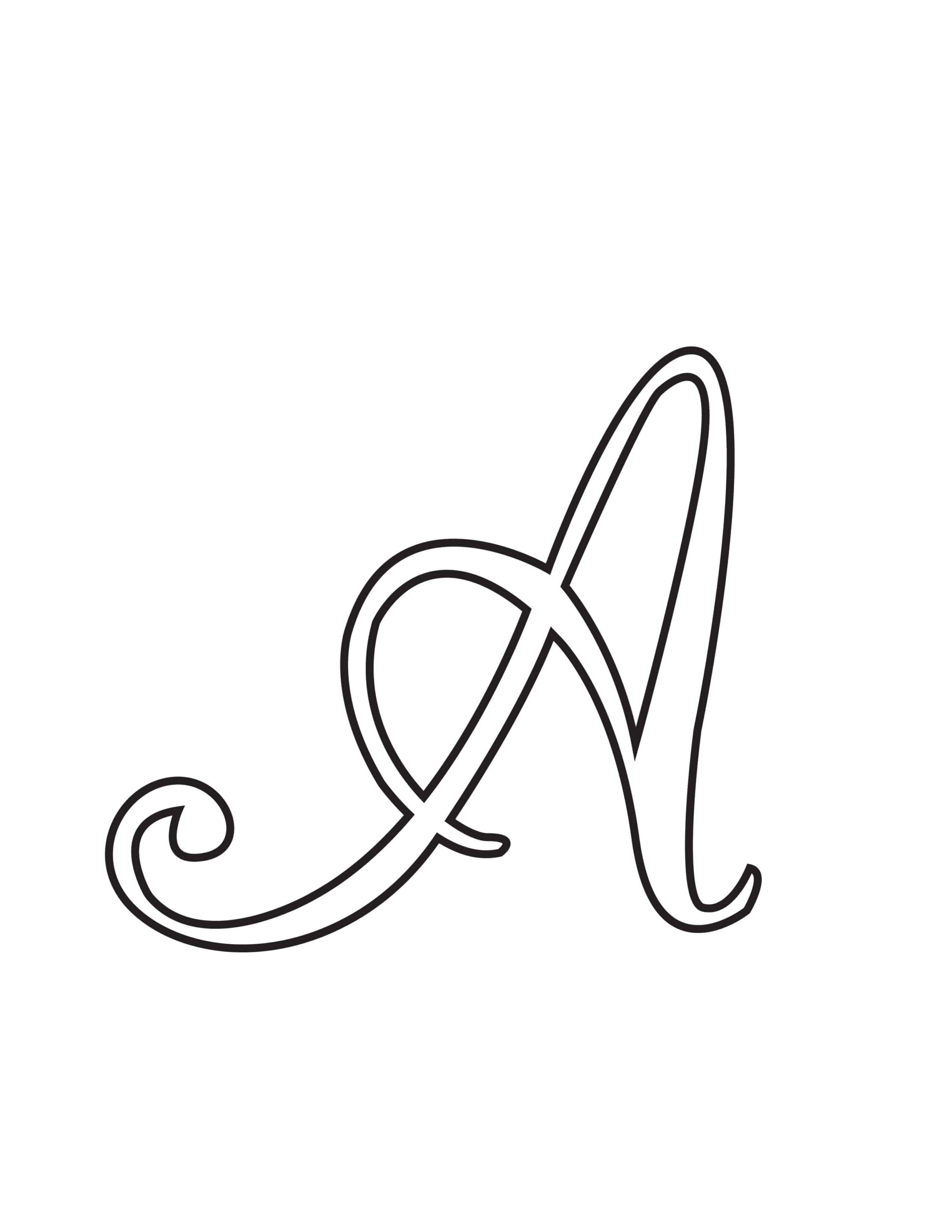 printable calligraphy alphabet letters