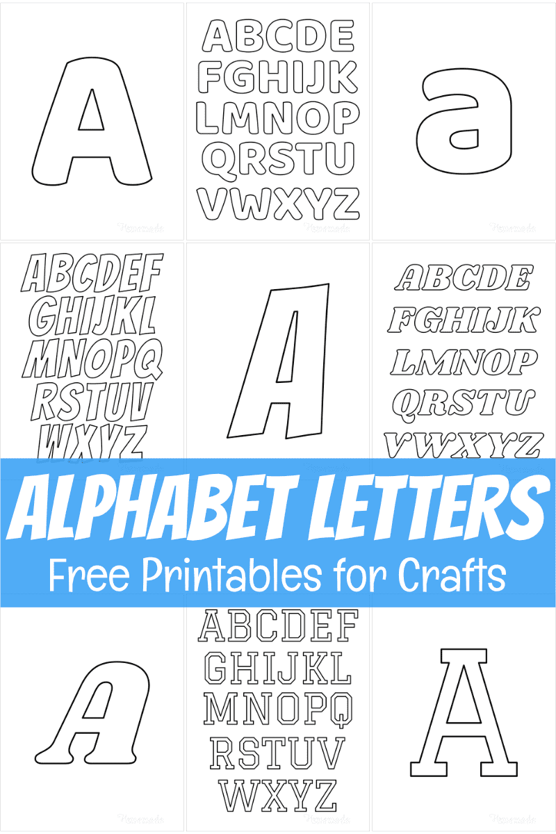 free printable large alphabet letters