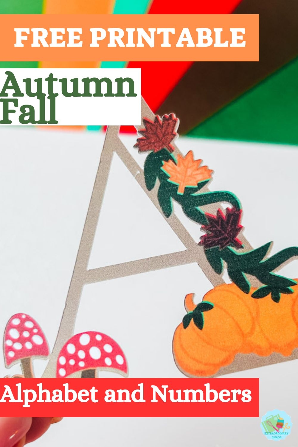 free printable fall alphabet letters