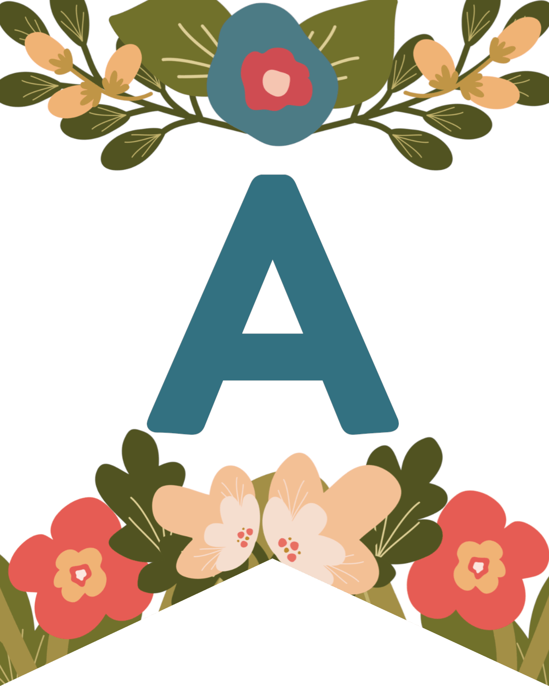 printable alphabet letters banner