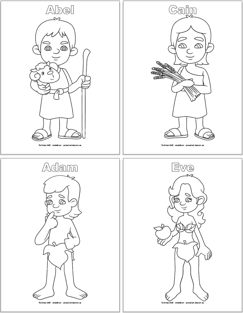 Free Printable Bible Character Coloring Pages For Kids The Artisan Life