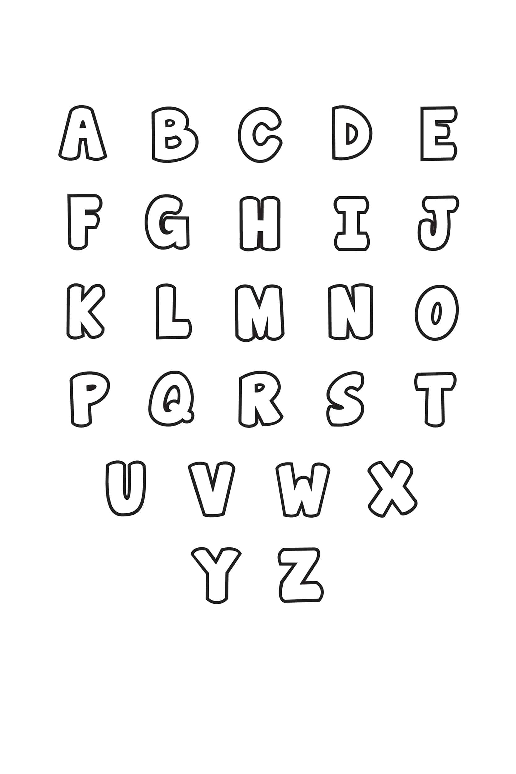 lettering alphabet printable