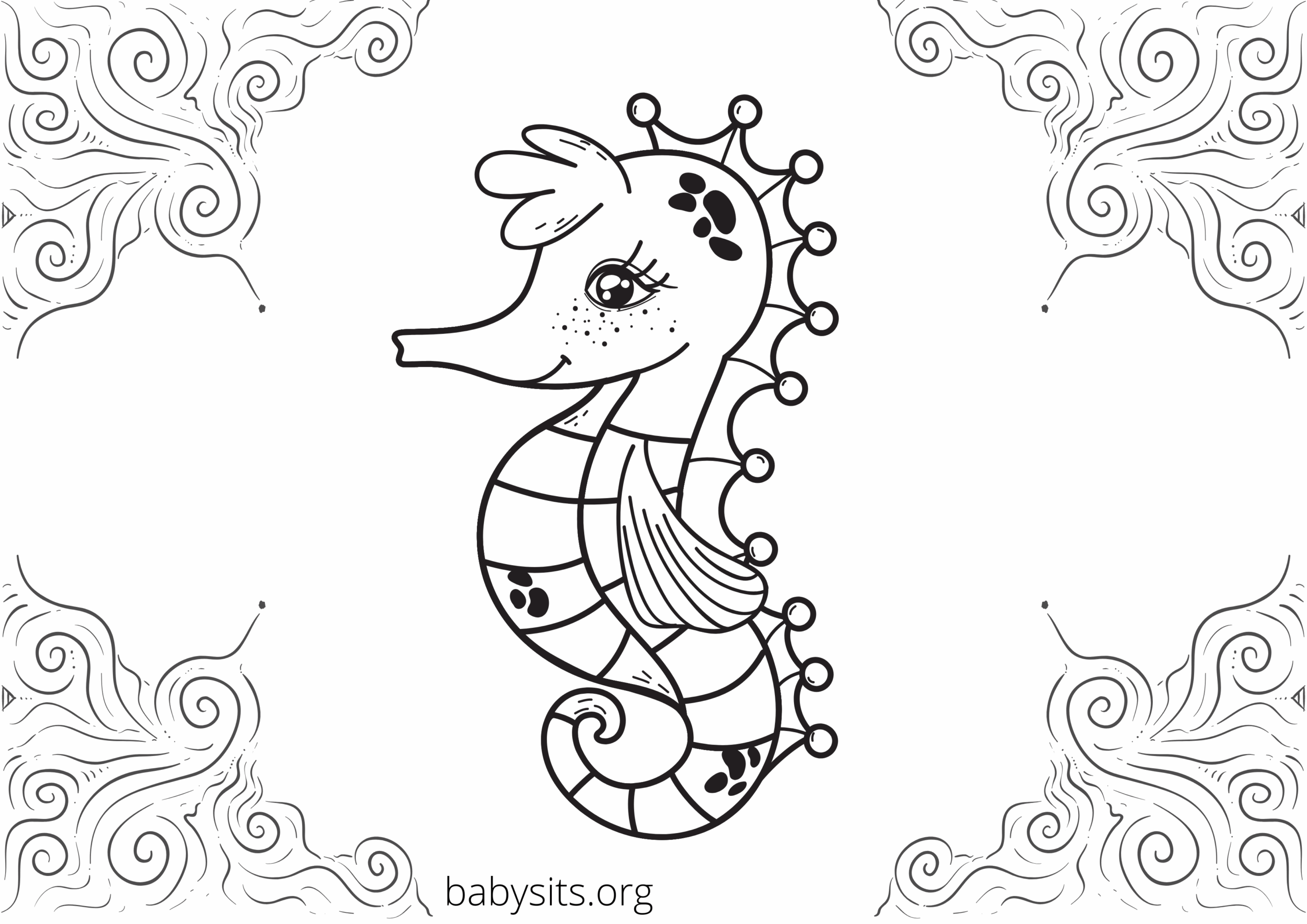 printable coloring pages sea animals