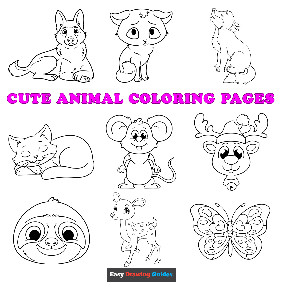 color pages of animals