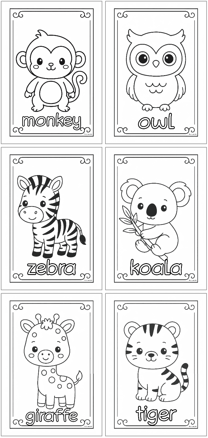 coloring pages to print animals