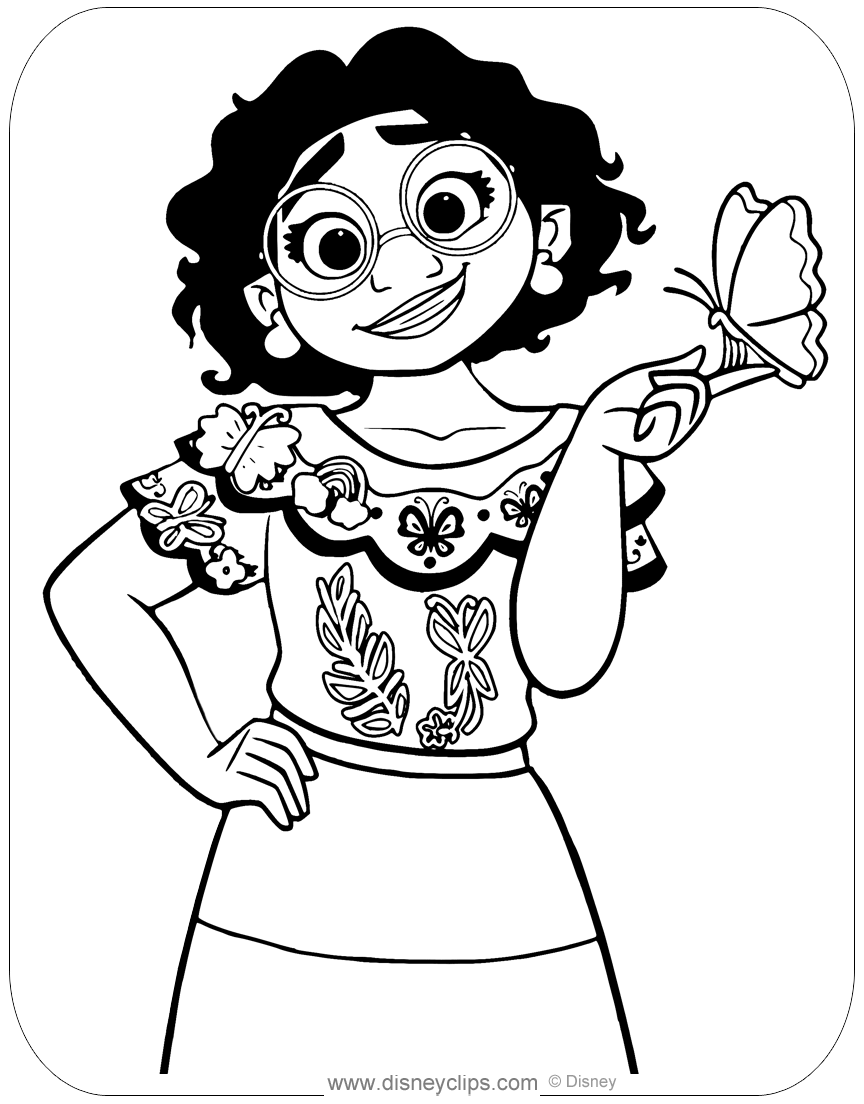 encanto characters coloring pages