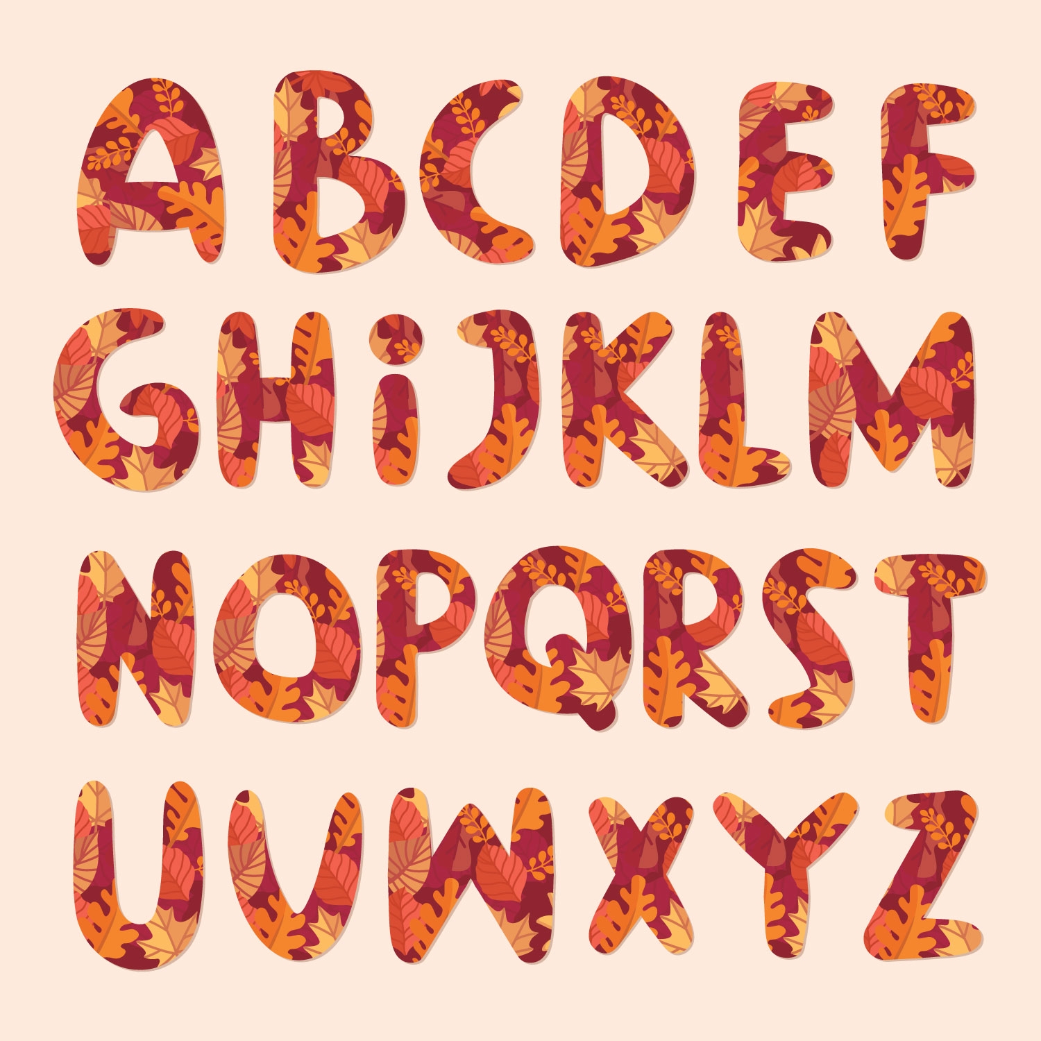 Free Printable Fall Letters Printable Party Favors