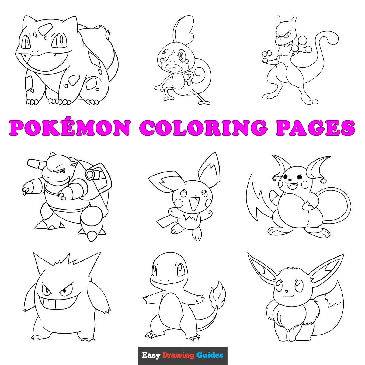 pokemon character coloring page