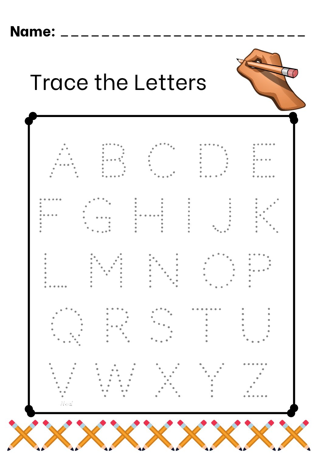 printable tracing alphabet