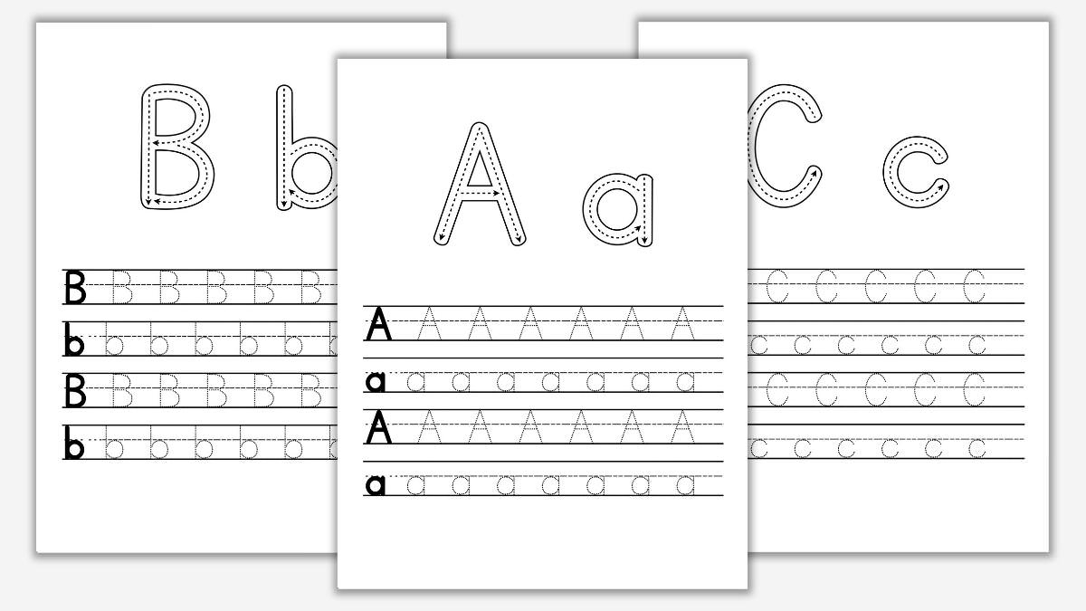 free printable traceable alphabet letters