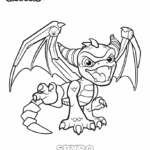 Free Skylanders Spyro Coloring Page Mama Likes This