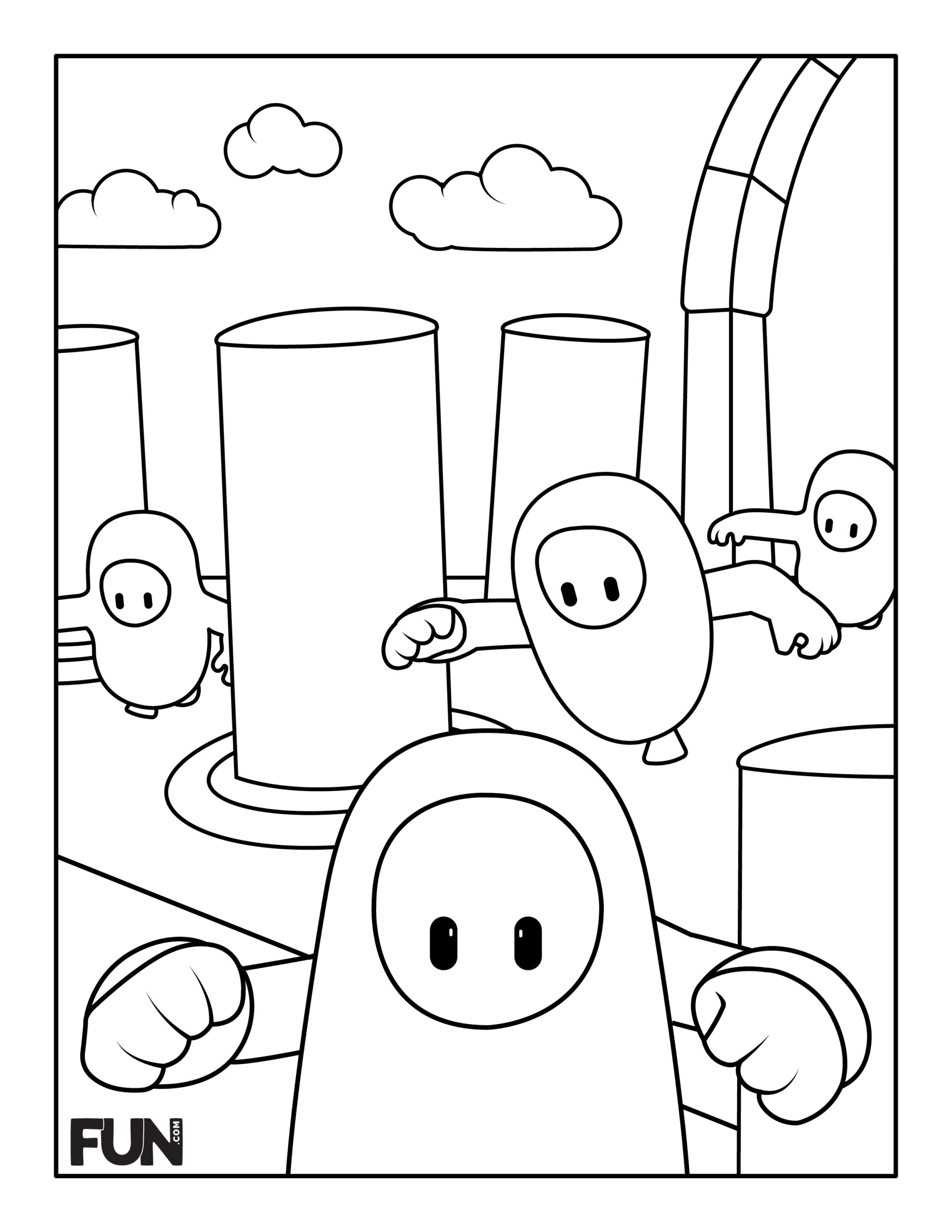 video game character coloring pages