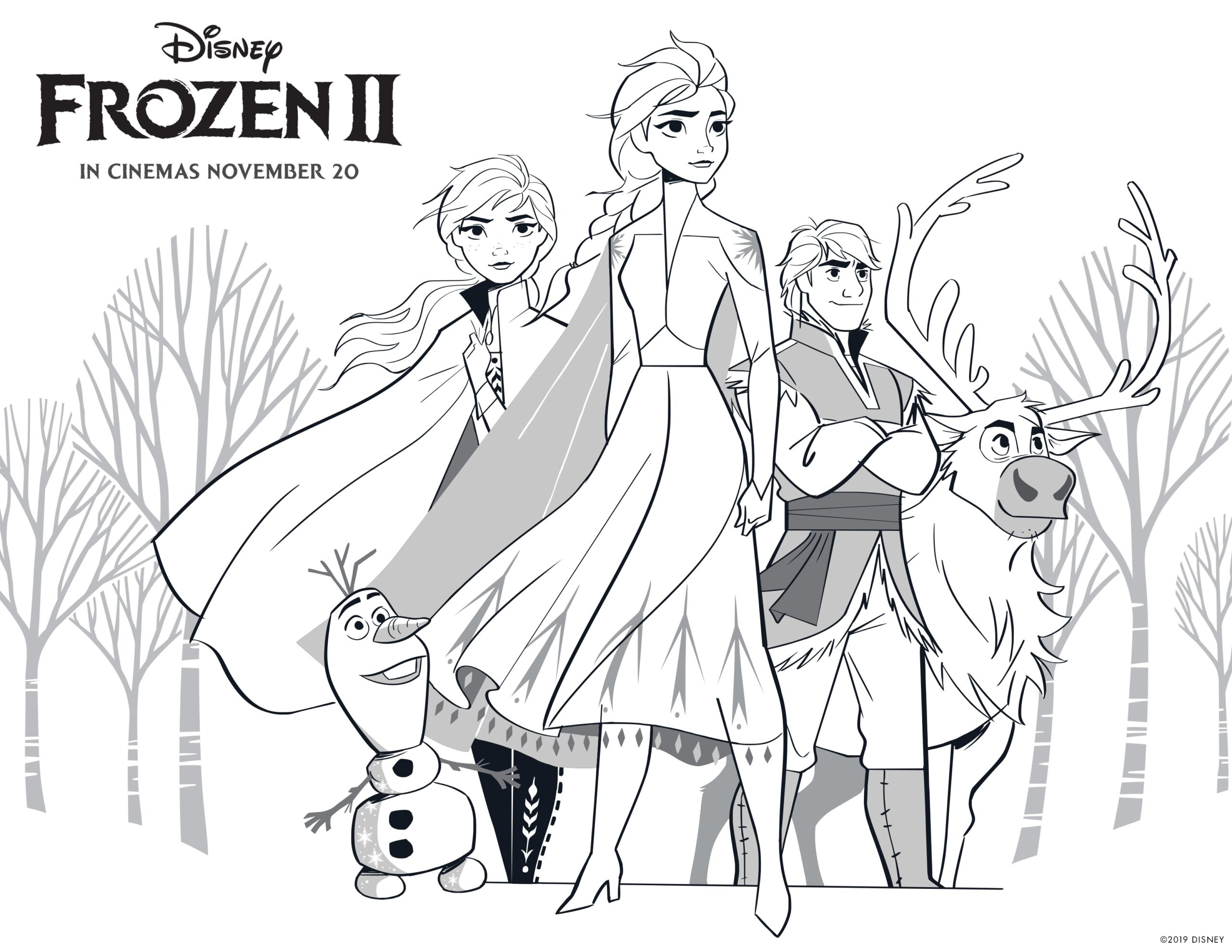 coloring pages for frozen characters