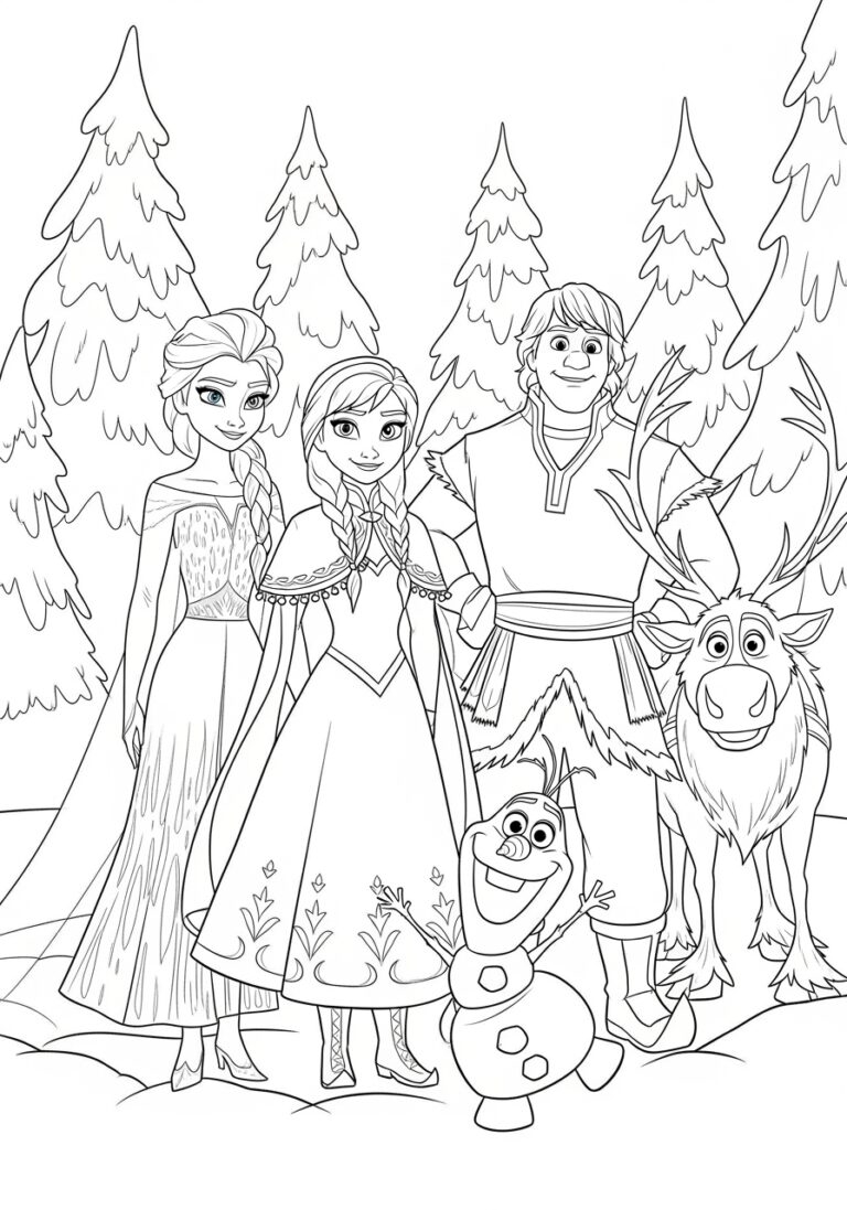 Frozen Movie Coloring Pages Free Printables