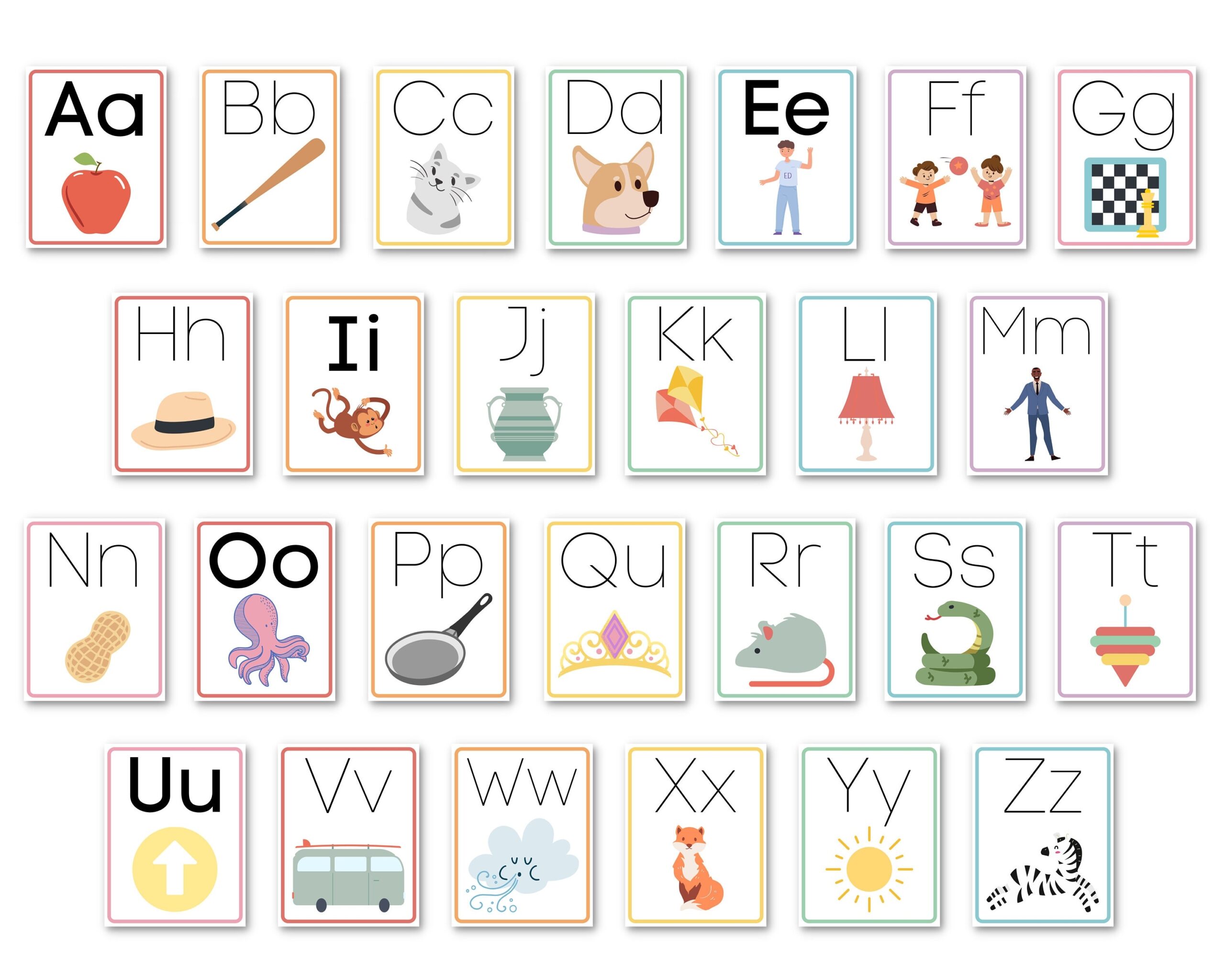 Fundations Aligned Wall Alphabet Instant Print Digital Download Simple And Modern Classroom Decor Aesthetic Classroom Alphabet Etsy Hong Kong