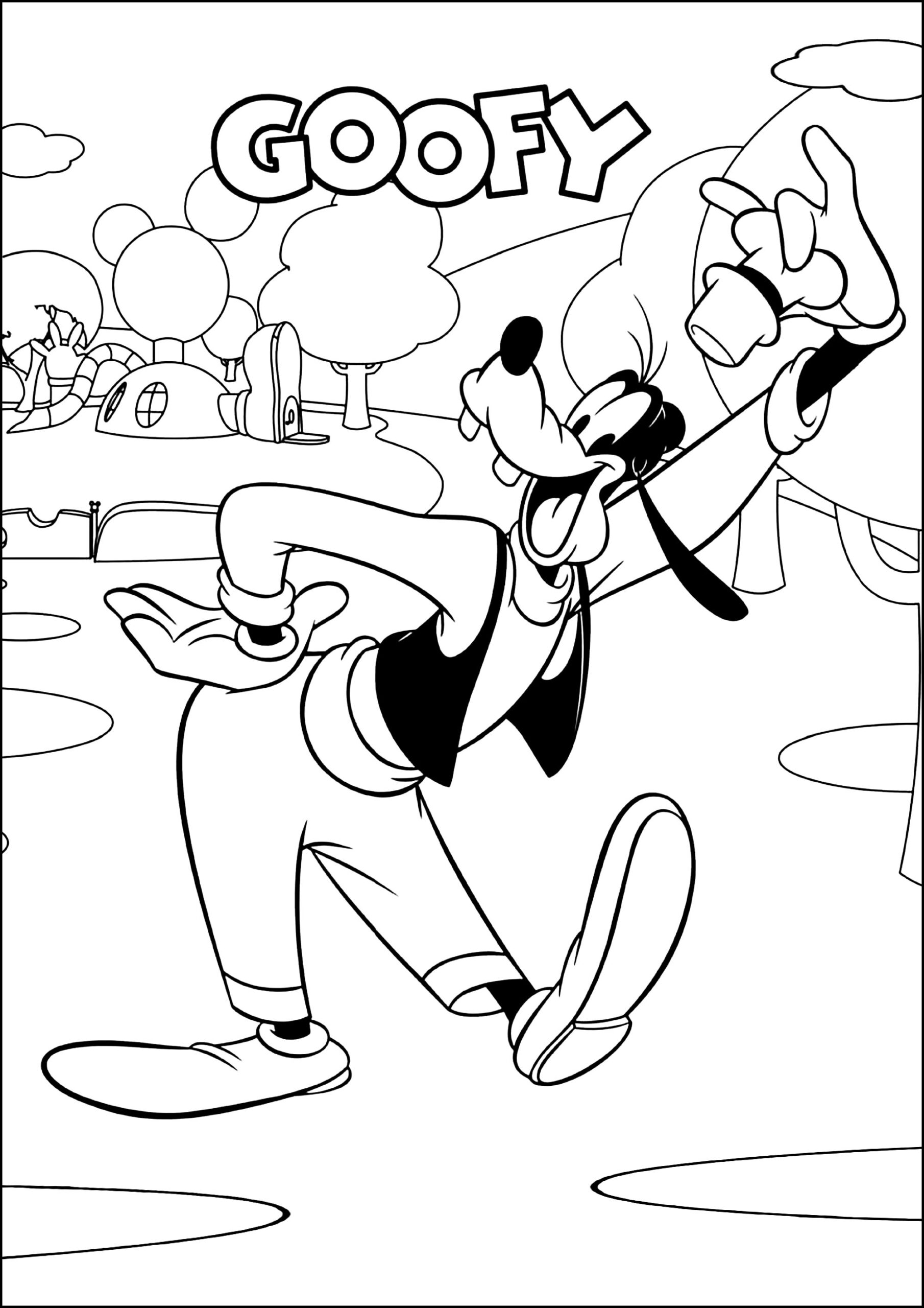 mickey mouse clubhouse characters coloring pages