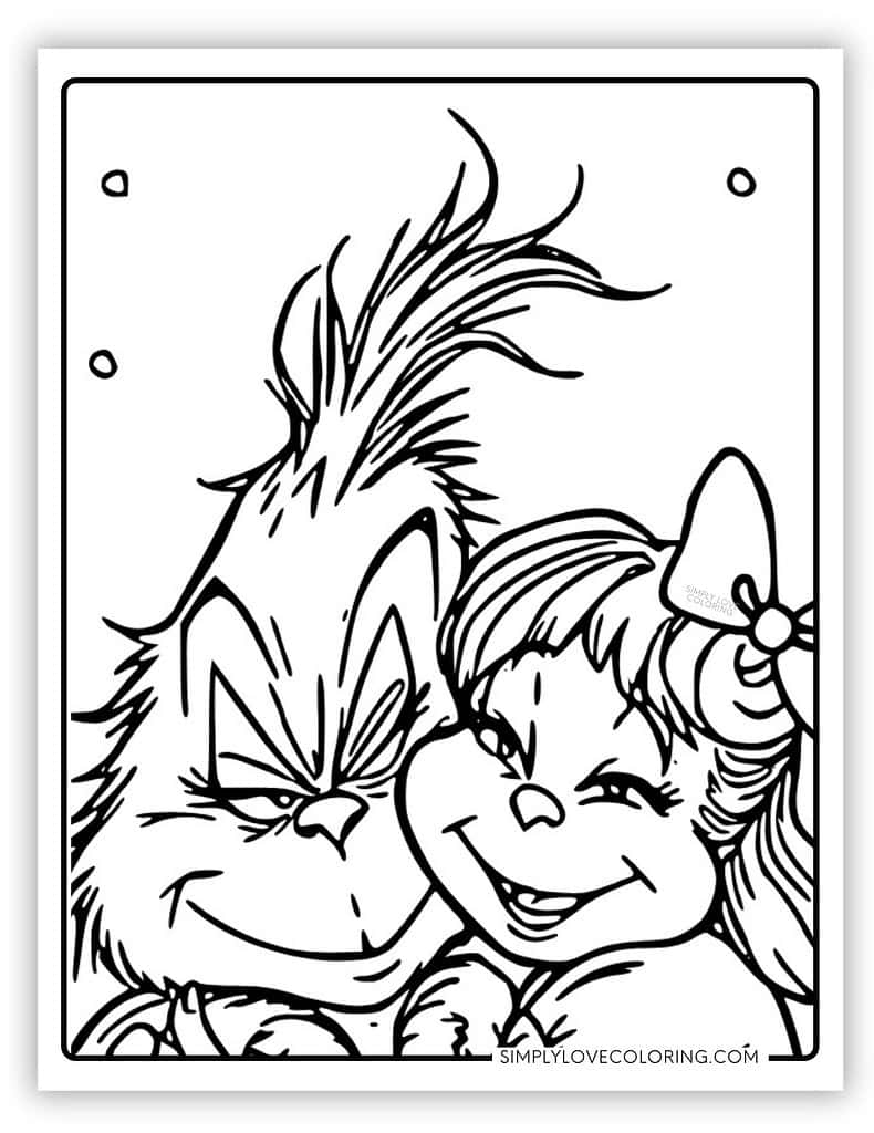 Grinch Coloring Pages Free PDF Printables Simply Love Coloring
