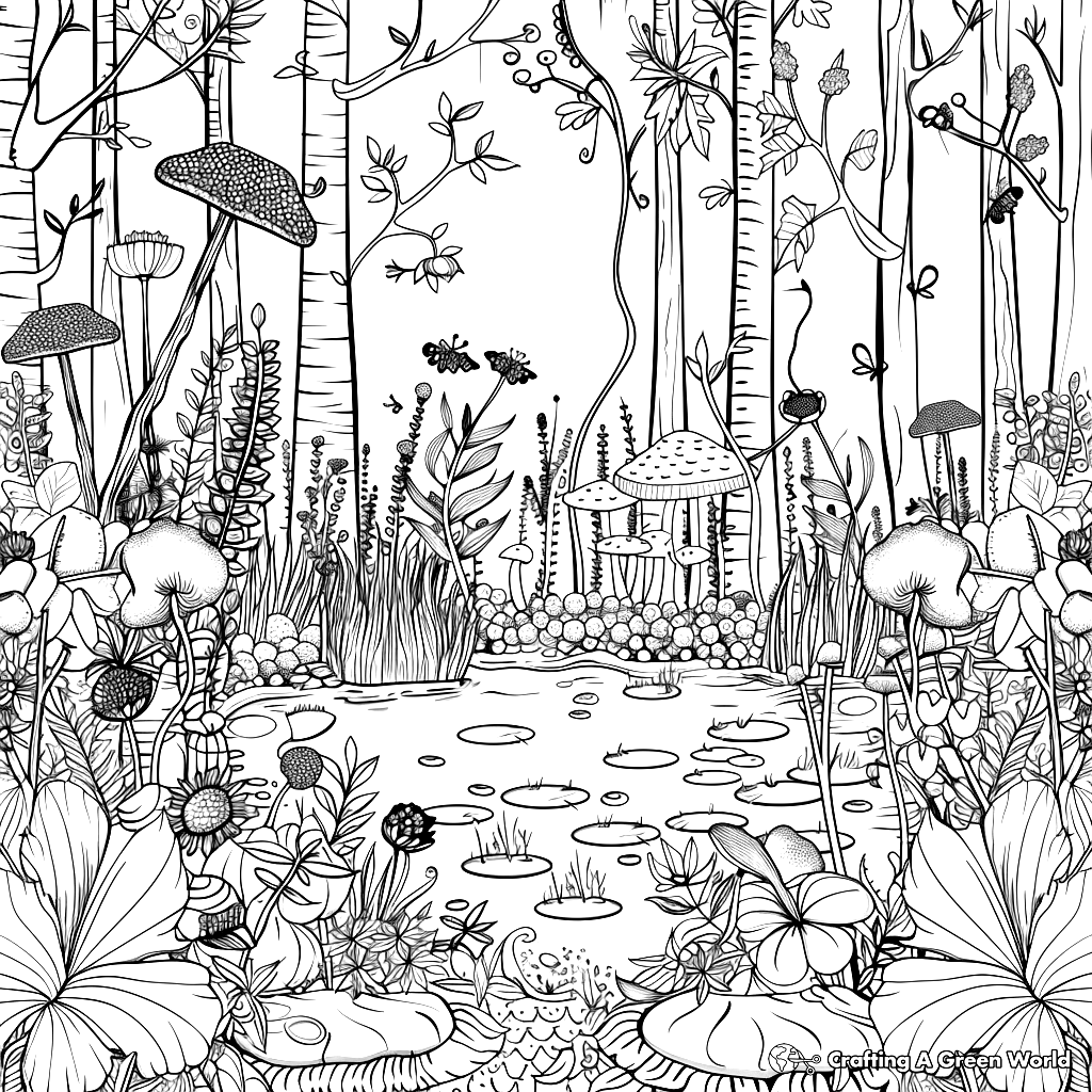 Habitat Coloring Pages Free Printable 