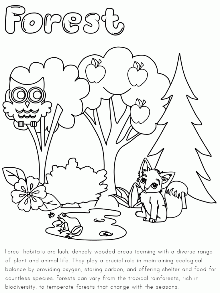 Habitats Coloring Pages