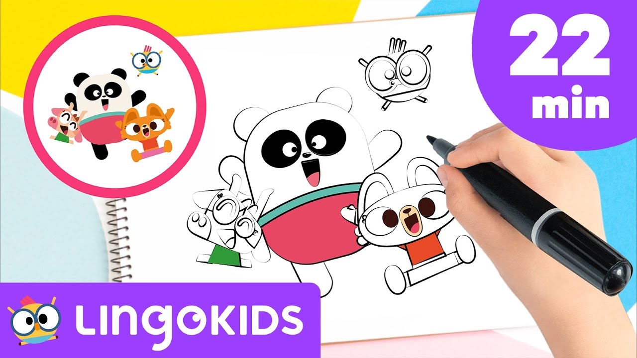 How To Draw The LINGOKIDS CHARACTERS CRAFTS By Lingokids YouTube
