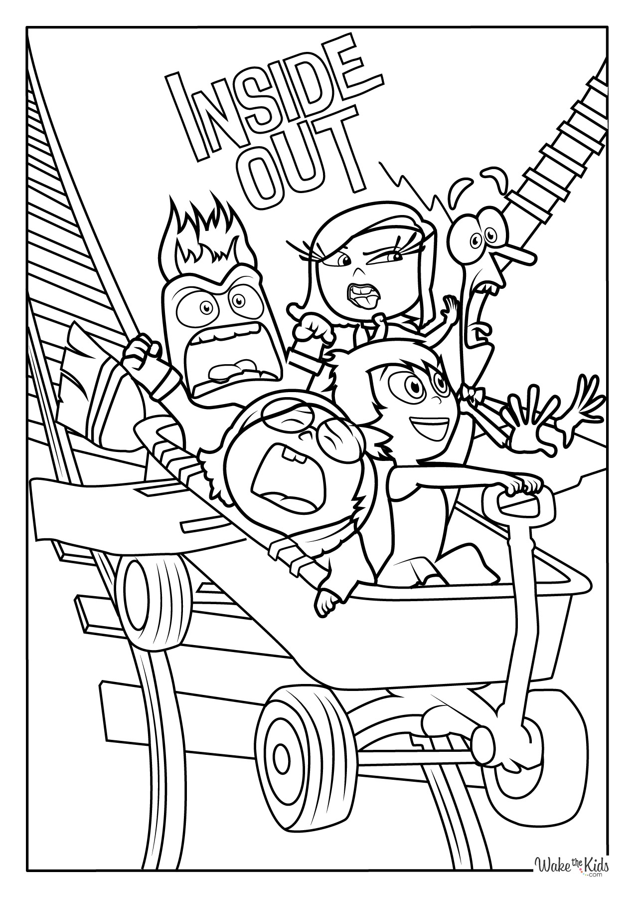 printable inside out characters coloring pages